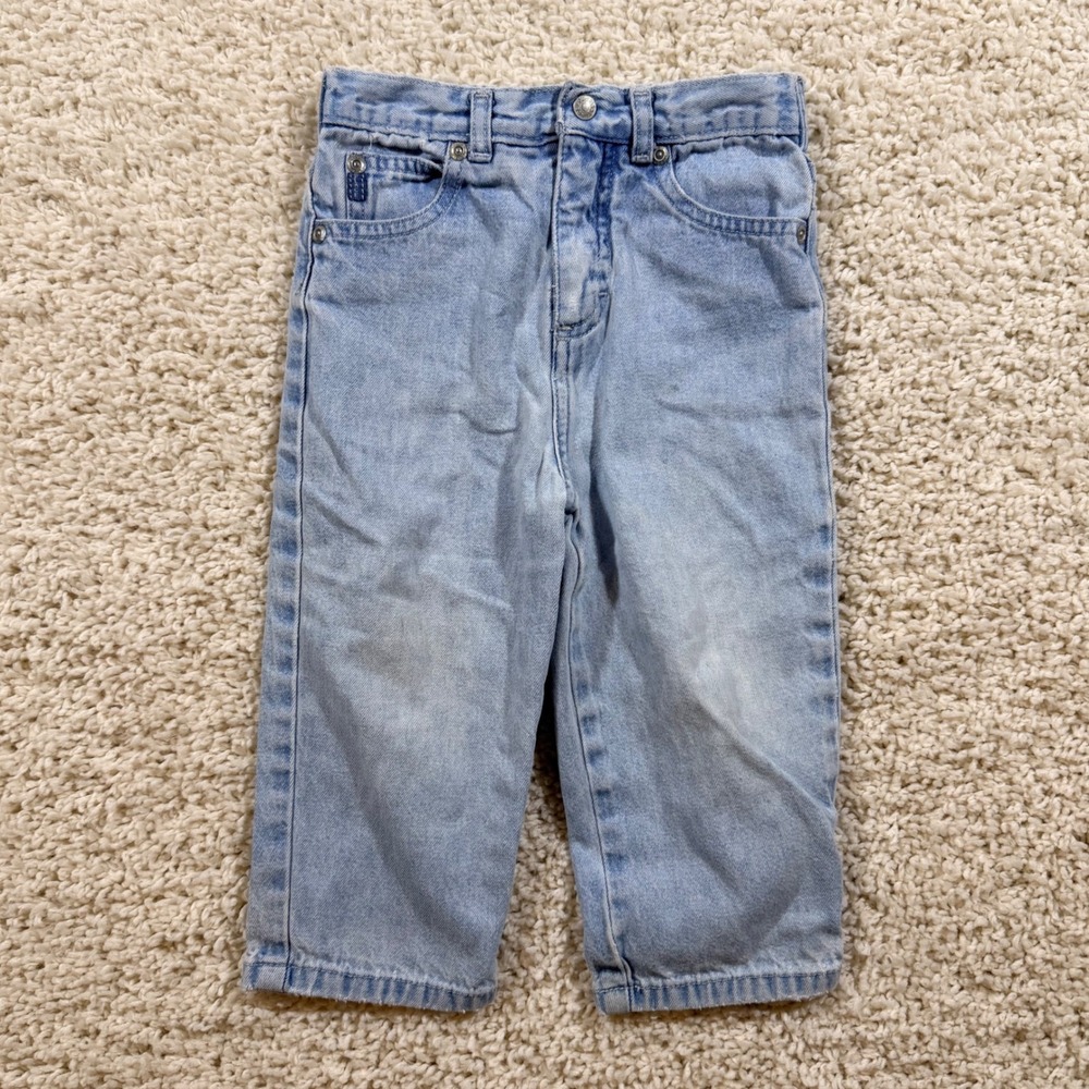 Vintage The Childrens Place Light Wash Denim Jeans 24M Retro 90s Classic